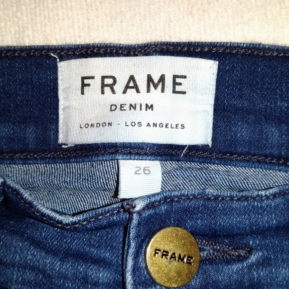 FRAME Denim | Le Skinny de Jeanne Crop Stretch Jeans Womens Size 26 - Picture 8 of 14